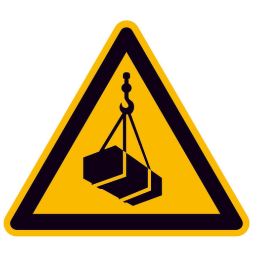 panneau d'avertissement SafetyMarking® Charge suspendue