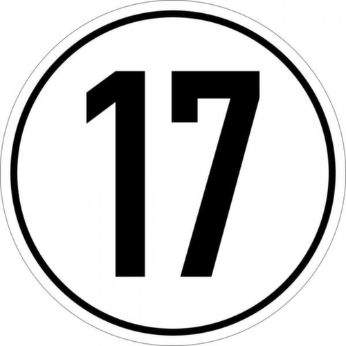 limitation de vitesse SafetyMarking® 17 km/h conformément au règlement allemand relatif à l'admission des véhicules à la circulation