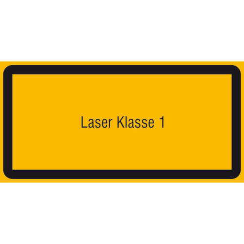 panneau d'avertissement additionnel PROTECT Laser de classe 1