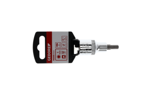 GEDORE RED R62550510 Embout de vissage 1/2" 5 mm Longueur 55 mm