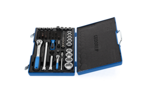 GEDORE 19 V20 U-20 Jeu de clés à douilles 1/4"+1/2" 81 pièces