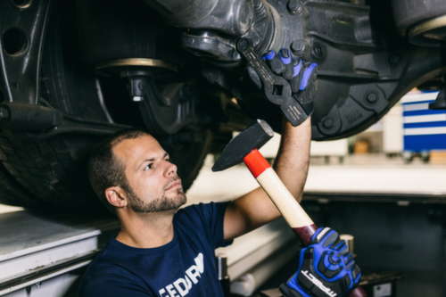 Marteau de serrurier GEDORE 600 H-600 ROTBAND-PLUS avec manche en hickory