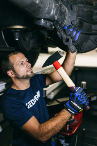 Marteau de serrurier GEDORE 600 H-600 ROTBAND-PLUS avec manche en hickory