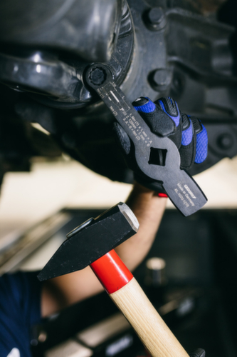 Marteau de serrurier GEDORE 600 H-600 ROTBAND-PLUS avec manche en hickory