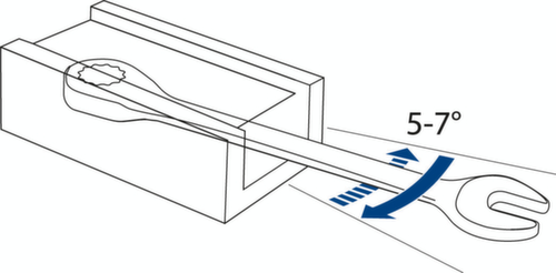 Clé à fourche à cliquet GEDORE 7 R 22 Profil UD 22 mm