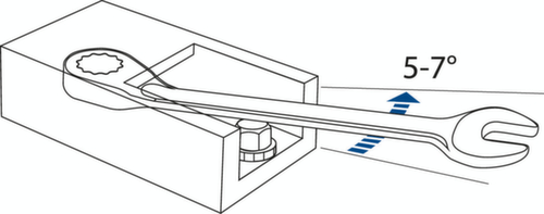 7 UR 9 Clé à fourche à cliquet