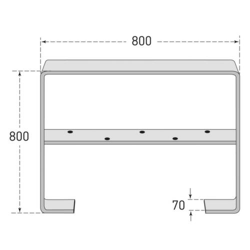 Moravia Arceau pour cycles CITY GILA en acier plat
