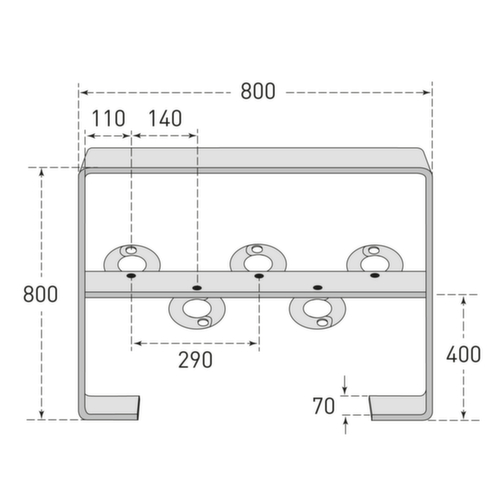 Moravia Arceau pour cycles CITY GILA en acier plat