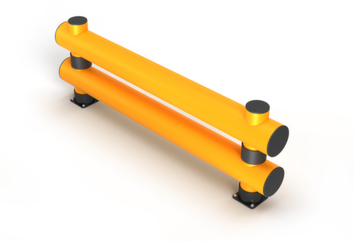 a.m.p.e.r.e. Barrière de protection anticollision Rack Mammut®, planche double, longueur 2000 mm