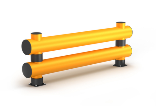 a.m.p.e.r.e. Barrière de protection anticollision Rack Mammut®, planche double, longueur 2000 mm