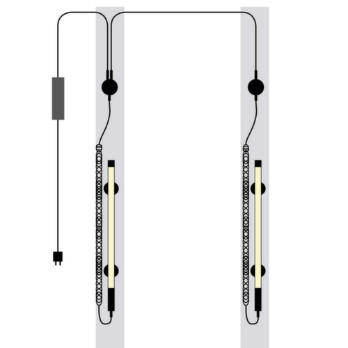 Scangrip Lampe d’atelier LINE LIGHT 2 POST