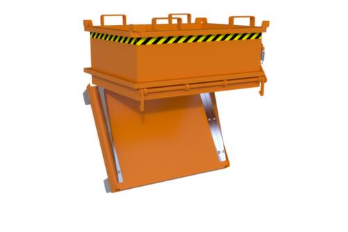 Bauer Mini-benne à fond ouvrant MSB 250 en RAL2000 orangé jaune