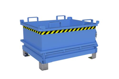 Bauer Mini-benne à fond ouvrant MSB 250 en RAL 5012 bleu clair