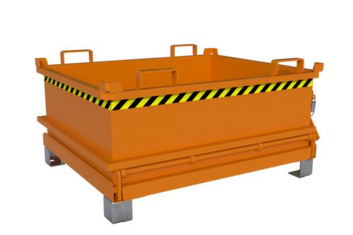 Bauer Mini-benne à fond ouvrant MSB 400 en RAL2000 orangé jaune
