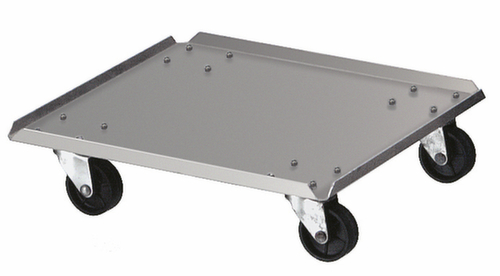 Chariot roulant Carro pour collecteur de recyclage, pour 55 l bacs, aluminium