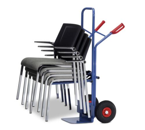 fetra Chariot de transport defetra chaises avec cadre d'accrochage, force 300 kg, air bandage
