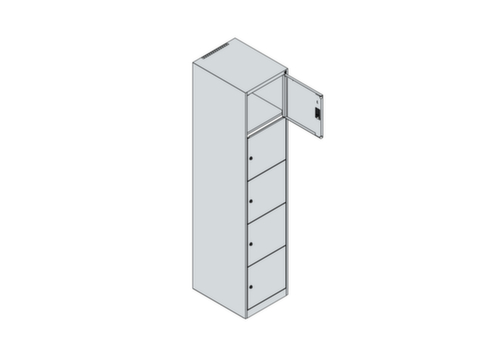 C+P armoire multicases Classic Plus, 5 compartiments