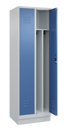 C+P Armoire vestiaire Classic Plus pour une séparation en noir et blanc, largeur de compartiment 300 mm