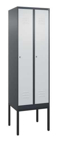 C+P Armoire vestiaire Classic Plus à 2 compartiments, largeur de compartiment 300 mm