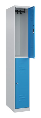 C+P Armoire vestiaire à deux niveaux Classic Plus, largeur de compartiment 300 mm