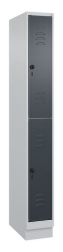 C+P Armoire vestiaire à deux niveaux Classic Plus, largeur de compartiment 250 mm