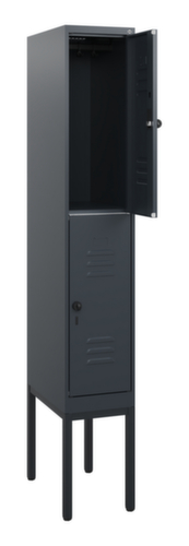 C+P Armoire vestiaire à deux niveaux Classic Plus, largeur de compartiment 300 mm