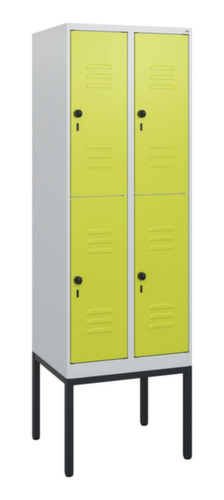 C+P Armoire vestiaire à deux niveaux Classic Plus, largeur de compartiment 300 mm