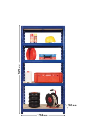 UDOBÄR Rayonnages pour fortes charges, hauteur x largeur x profondeur 1800 x 1000 x 600 mm, 5 tablettes