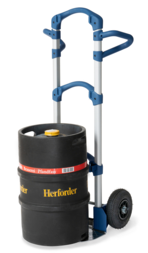 fetra Diable pour caisses en aluminium ultra léger Wuppi, force 200 kg, air bandage