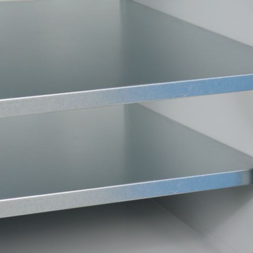 Établi avec soubassements, 2 armoires, RAL7035 gris clair/RAL7016 gris anthracite