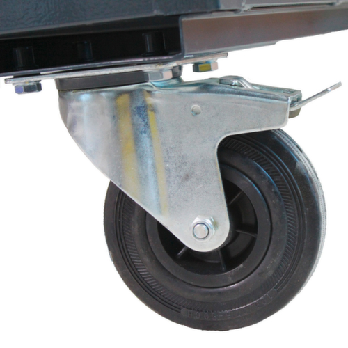 Établi mobile, 3 tiroirs, 1 tablette, RAL7035 gris clair/RAL7016 gris anthracite