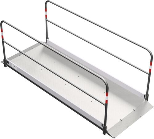 Schake Passerelle piétons avec plateforme en aluminium, longueur x largeur 2700 x 1000 mm