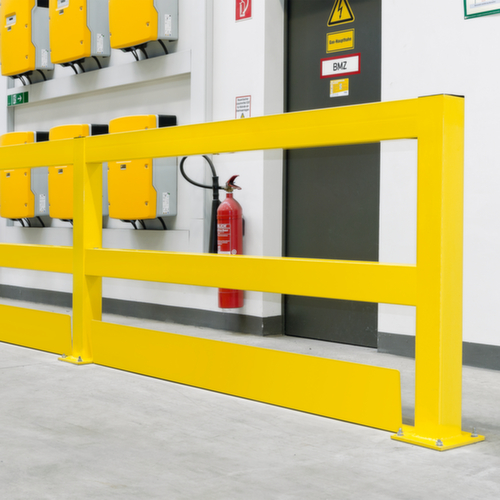 BLACK BULL Protection anti-encastrement S-line pour rambarde de protection anticollision, hauteur x largeur 200 x 1080 mm