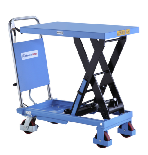 Hanselifter Table élévatrice avec entraînement manuel, 500 kg force, 855x500 mm
