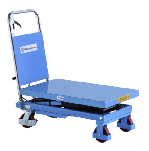Hanselifter Table élévatrice avec entraînement manuel, 500 kg force, 855x500 mm