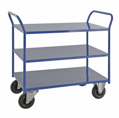Kongamek Chariot à étagères, force 400 kg, 3 plateaux