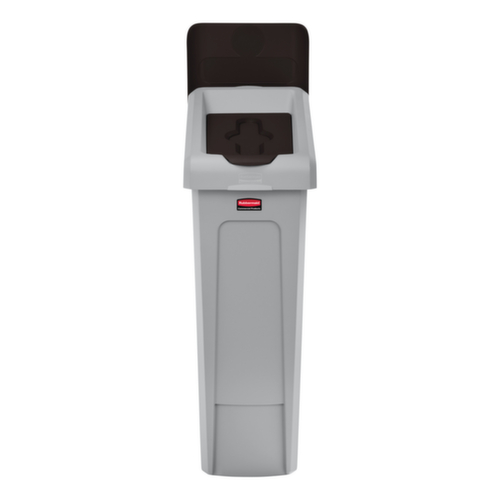 Rubbermaid Couverture Slim Jim® pour station de recyclage, marron