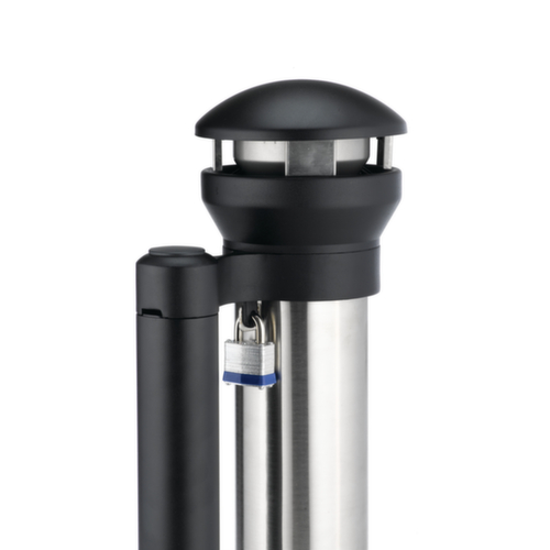 Rubbermaid Cendrier colonne, gris noir