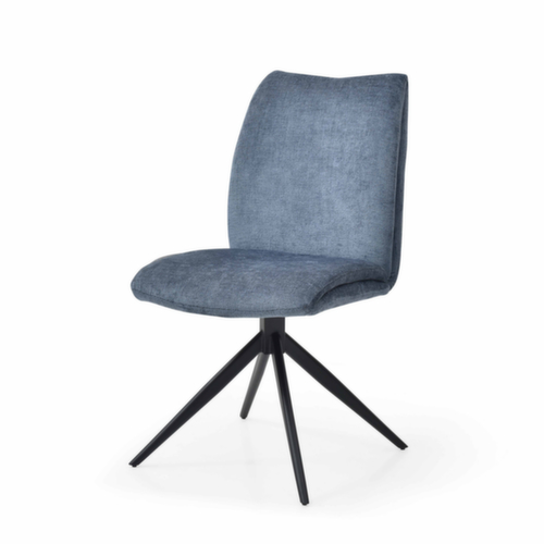 Bisley Siège visiteur Easy Meet F 739 avec dossier capitonné, assise tissu (100 % polyester), bleu Oxford