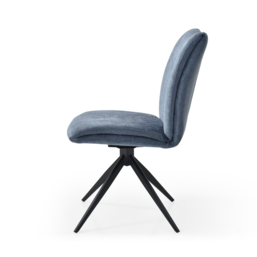 Bisley Siège visiteur Easy Meet F 739 avec dossier capitonné, assise tissu (100 % polyester), bleu Oxford