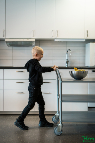 Kongamek Chariot à étagères ZERO avec 3 plateaux, force 250 kg, 3 plateaux