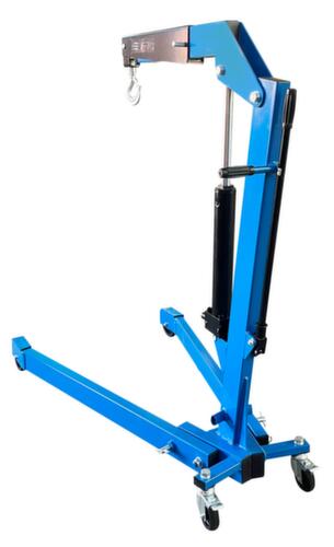 UDOBÄR grue d'atelier avec châssis roulant déployé, pliable