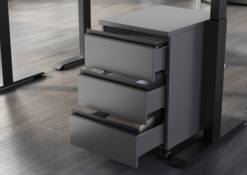 Caisson mobile 4039, 3 tiroir(s), graphite/graphite
