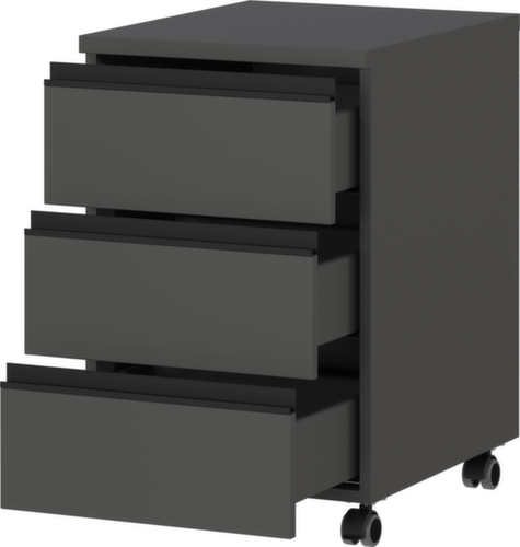 Caisson mobile 4039, 3 tiroir(s), graphite/graphite