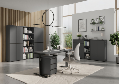 Caisson mobile 4039, 3 tiroir(s), graphite/graphite