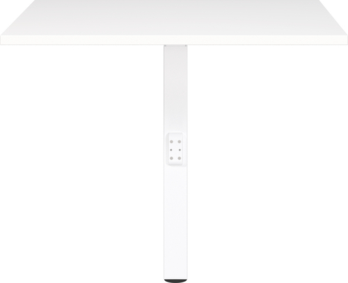 Angle de liaison anguleux GW-MAILAND 7906 avec pied d'appui, largeur x profondeur 800 x 800 mm, plaque blanc