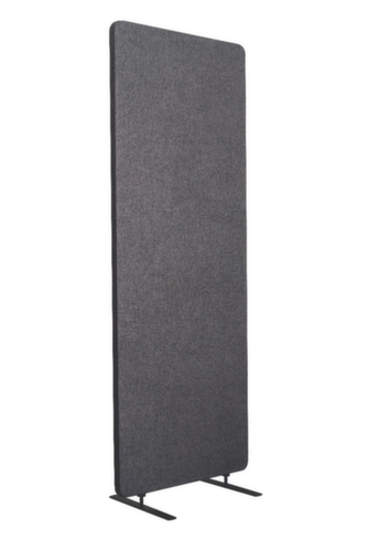 LUXOR Cloison de table insonorisante RECLAIM, hauteur x largeur 1680 x 600 mm, paroi gris ardoise