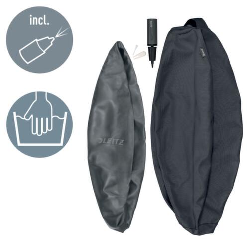 Leitz ballon-siège Active, assise gris velours