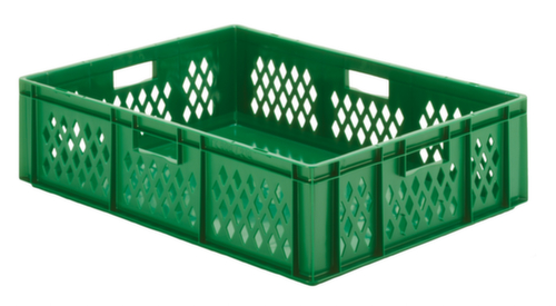 Bac gerbable norme Europe parois ajourées, vert, capacité 78 l