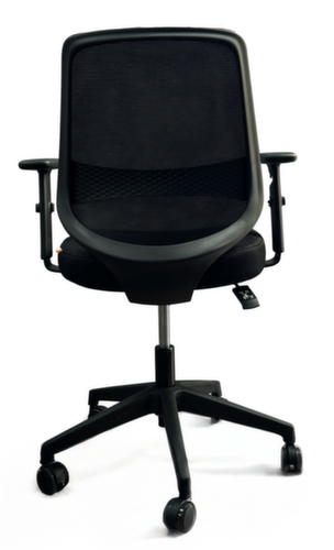 UDOBÄR chaise de bureau pivotante Shield avec mécanisme de basculement, dossier maille avec support, noir